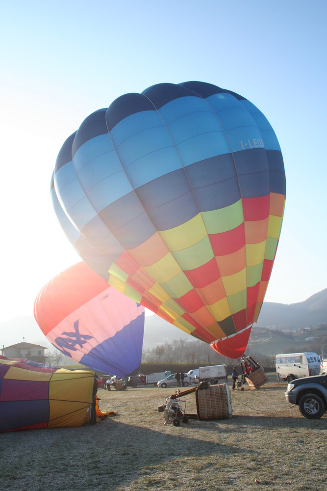 La levata delle mongolfiere