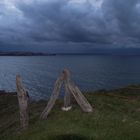 " La llegada del frente sobre la costa de Suances"