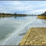 La Loire à Orléans (Loiret) le 14 février 2012