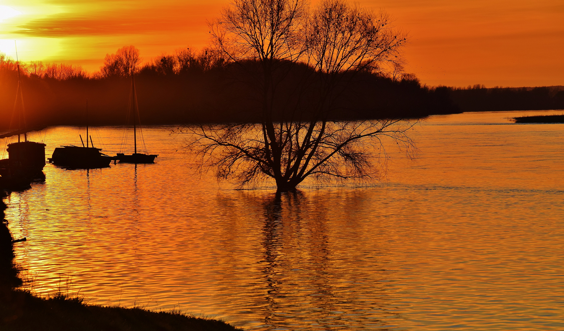 La Loire en feu......