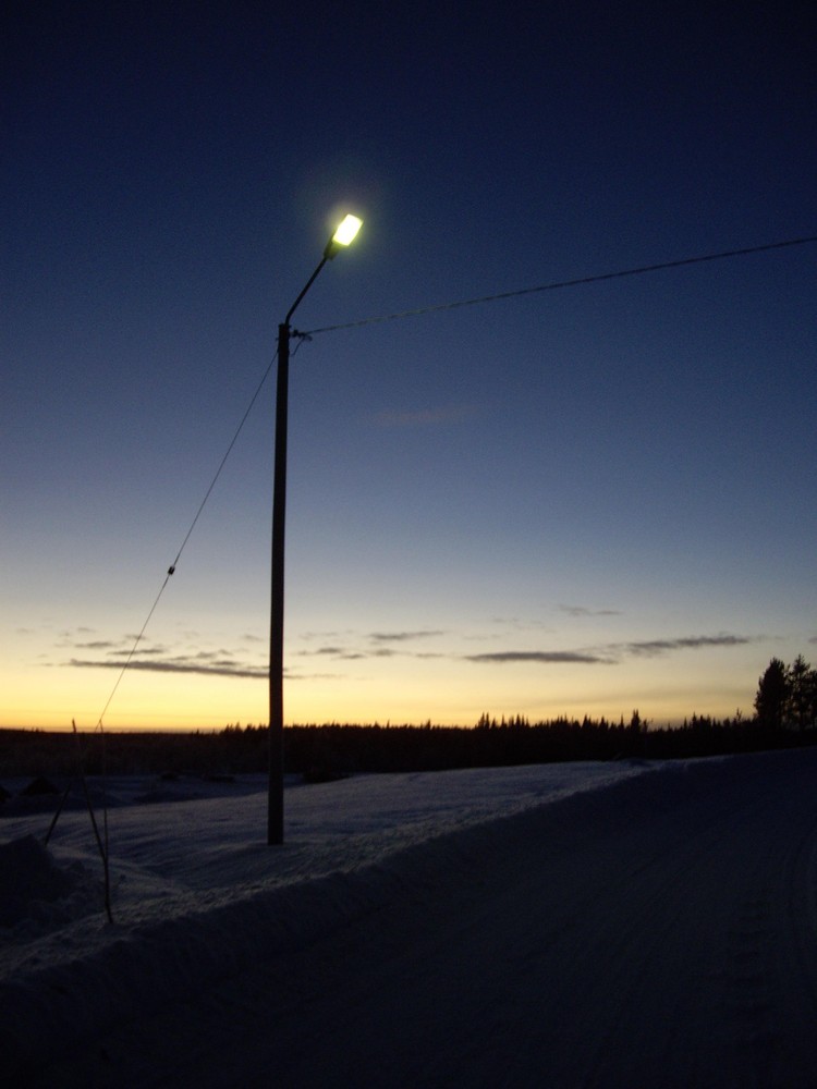 la lumière de Kitkiojärvi