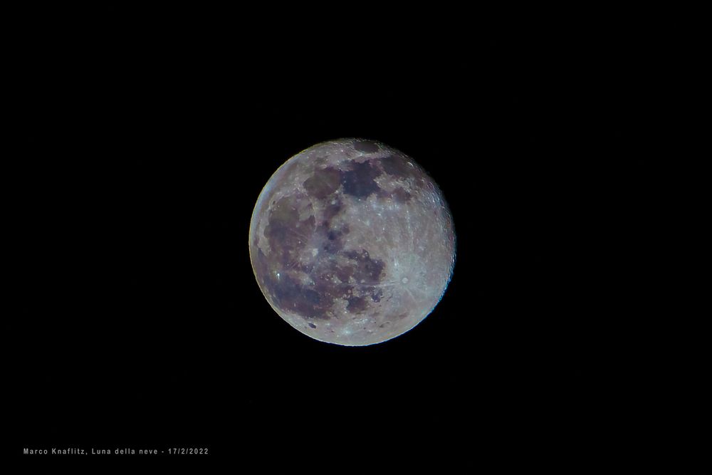 La Luna della neve in versione Mineral Moon