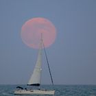 La Luna Rosa di ieri sera Foto scattata ad Anzio