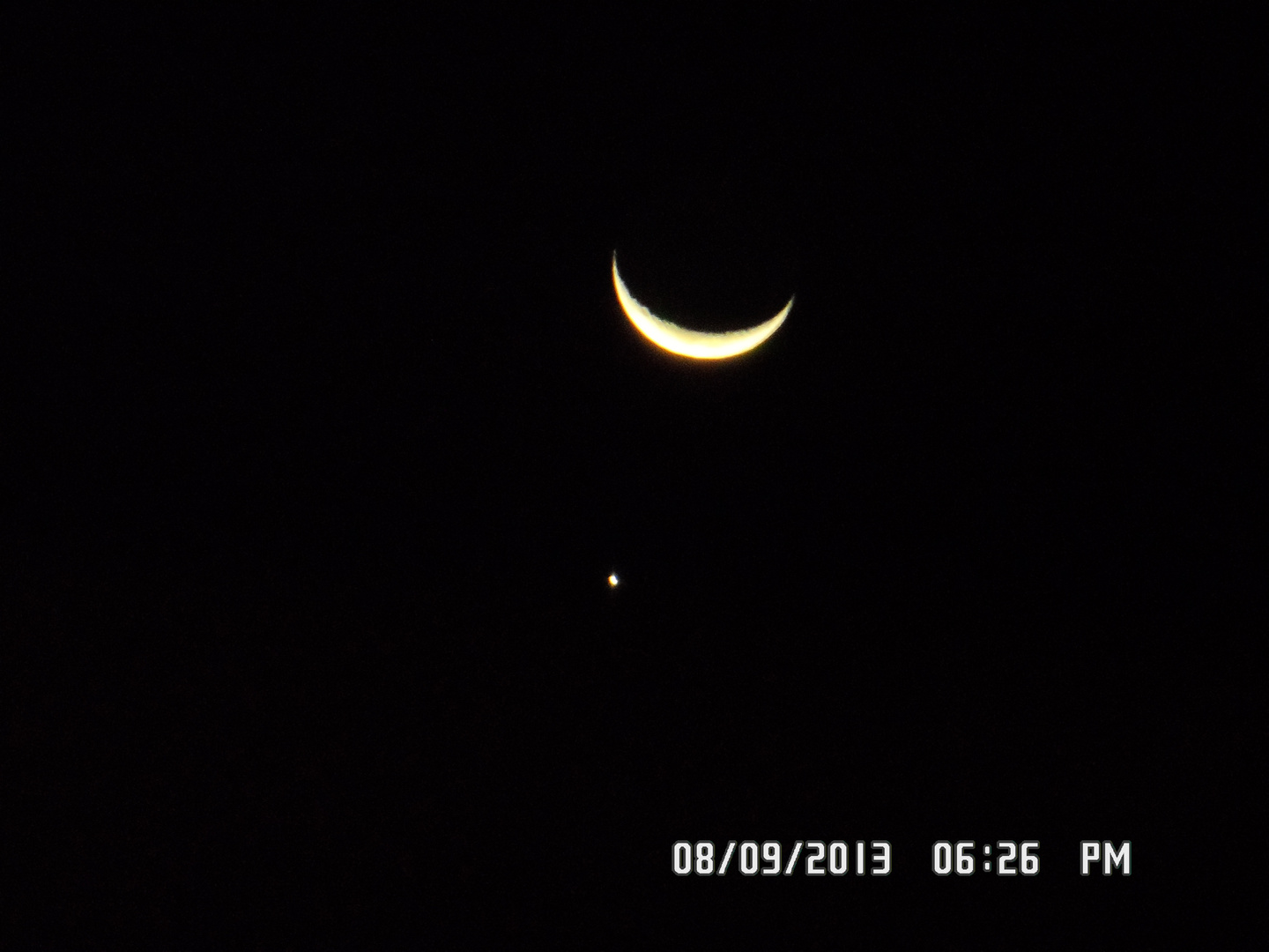 La luna y Venus !