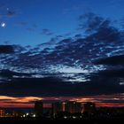 La Luna y Venus sobre Almuñecar