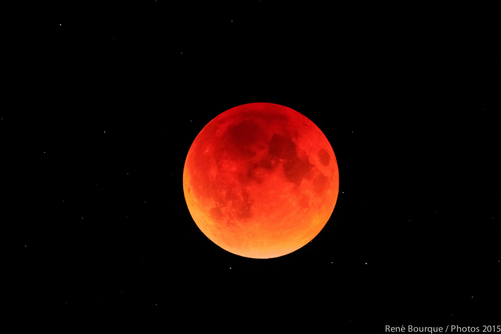 La lune rouge et les étoiles photo et image paysages, ciel, nuages