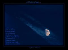 La lune voyage ...