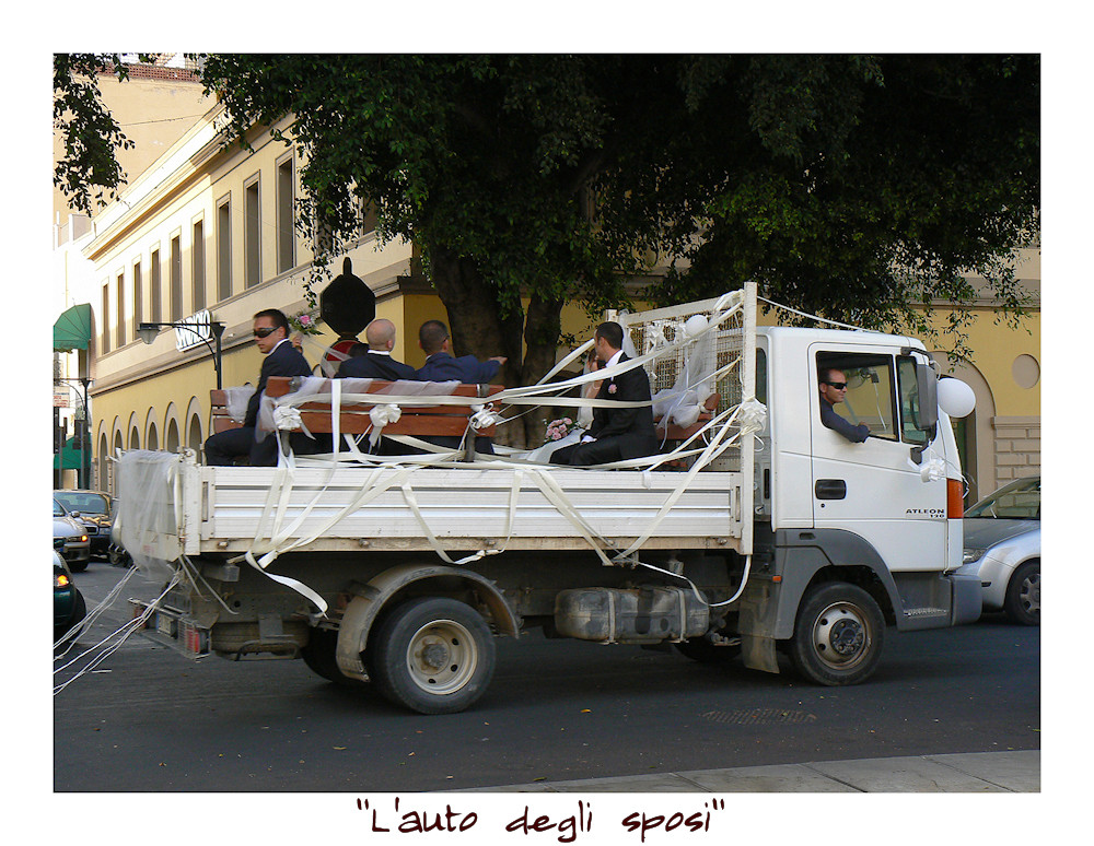 La "macchina degli sposi"