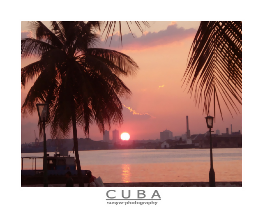 La Magia de una puesta de sol en La Habana..