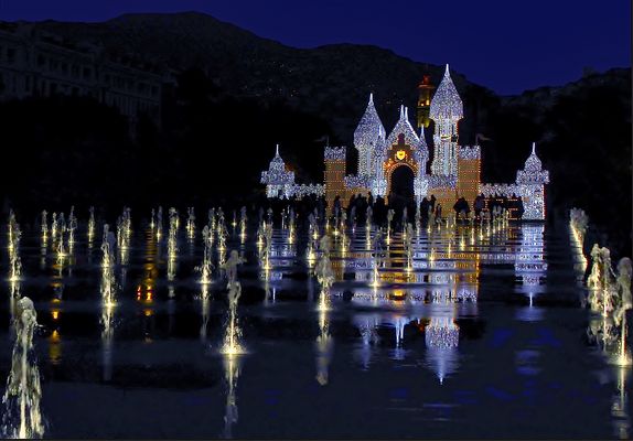 la magie des fontaines de Nice .....