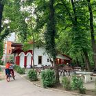 La maison des écrivains à Târgu Jiu, dans central park, en Roumanie