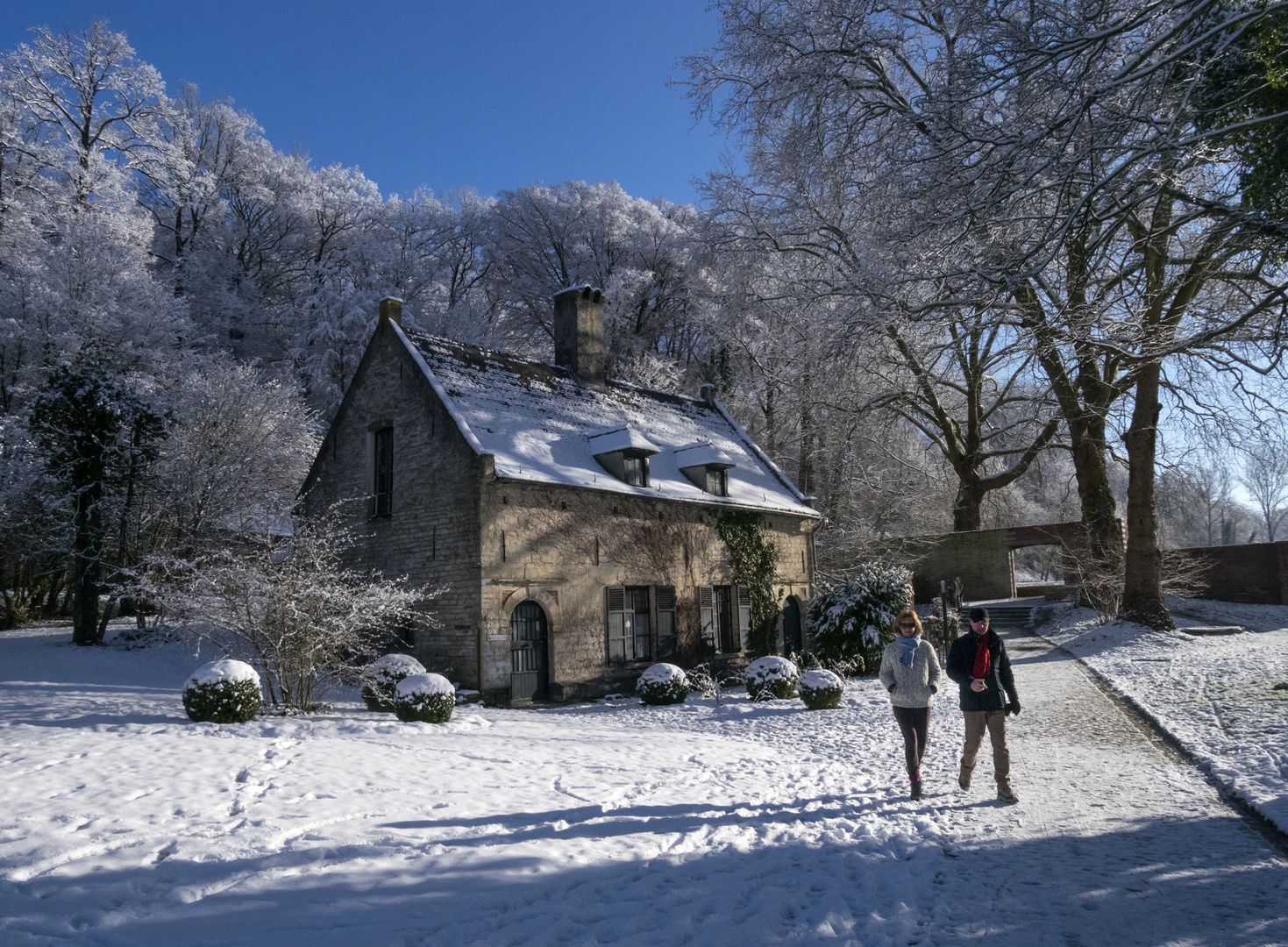 La maison du meunier en hiver