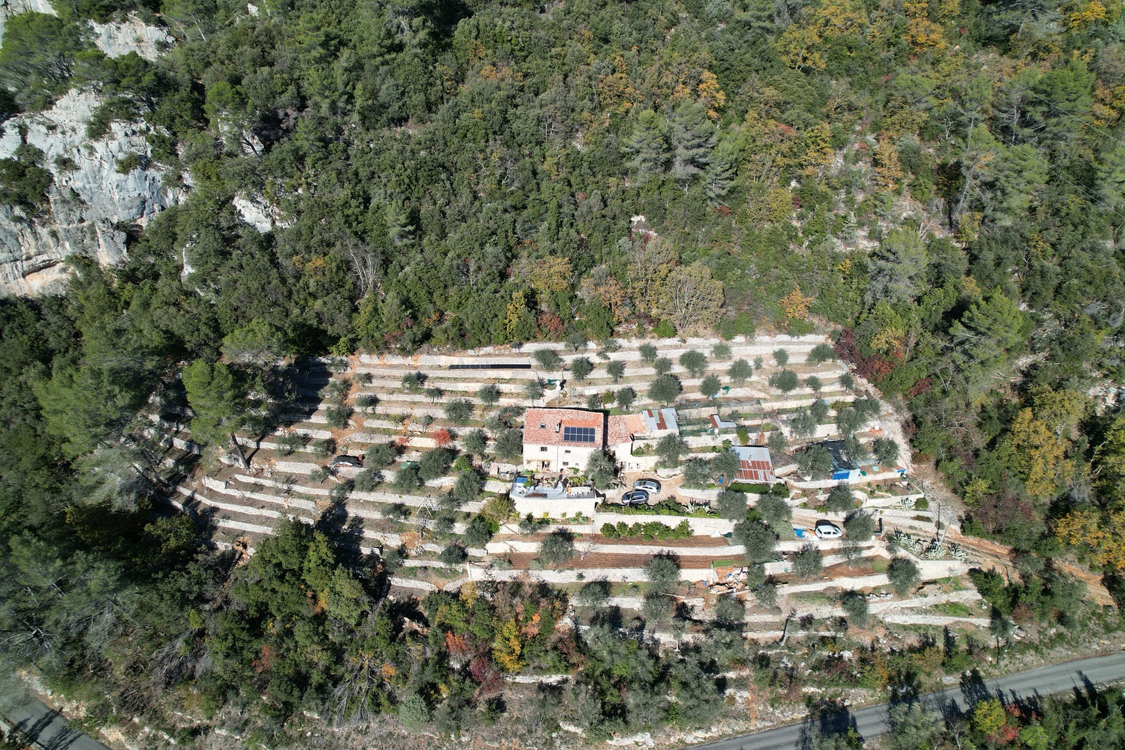 La maison vue par le drone