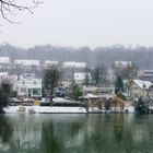La Marne sous la neige.