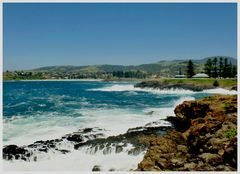 La mer à Kiama en Australie