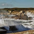 La mer avance au Courégant à Ploemeur (Morbihan)