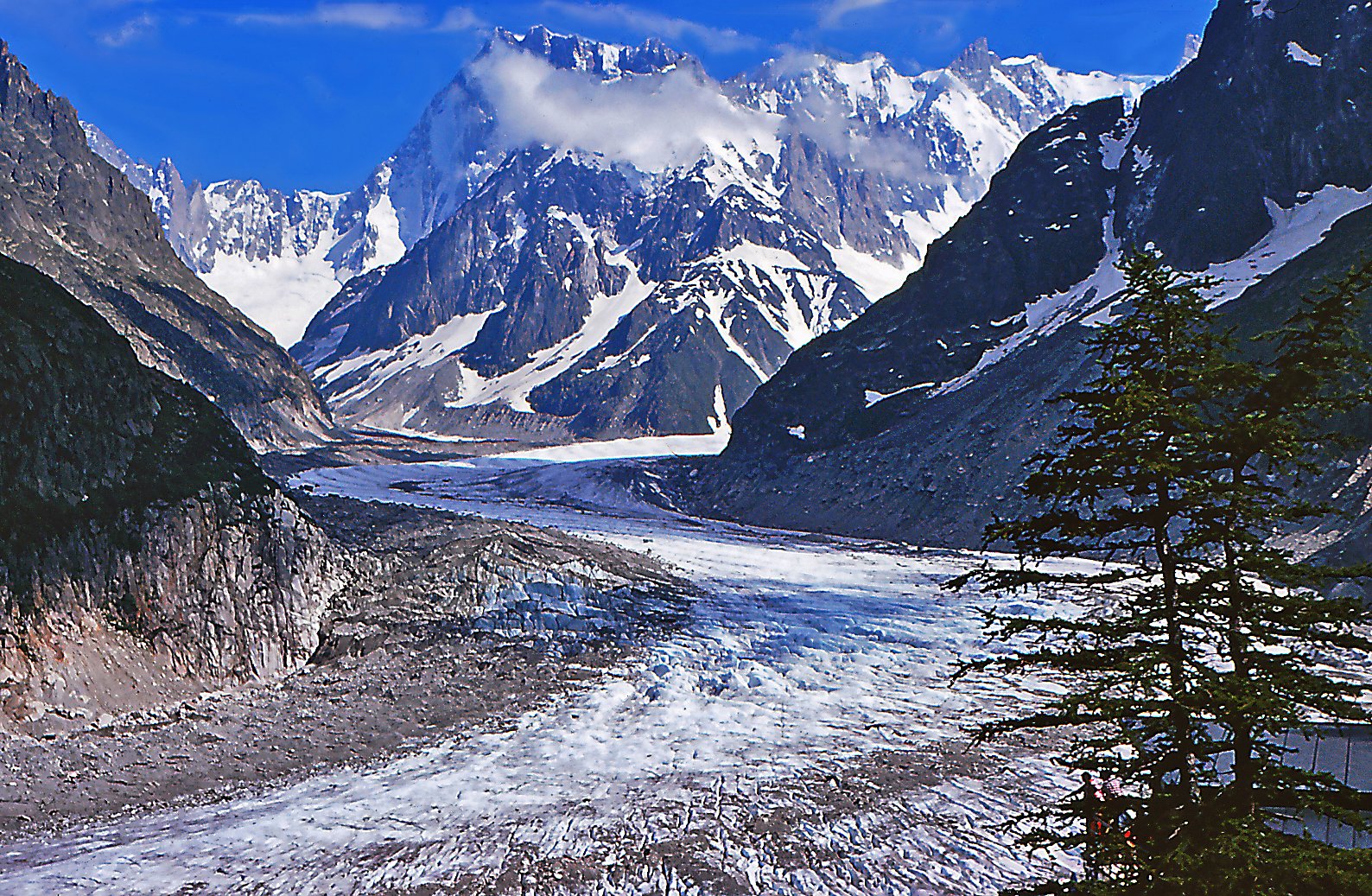 La mer de glace en Juillet 1978