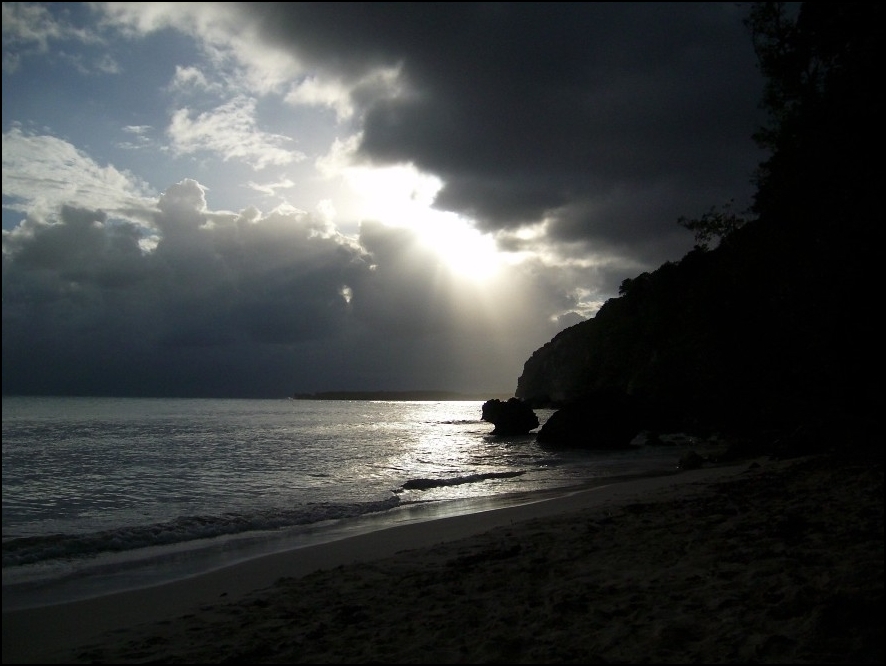 La mer en contre-jour