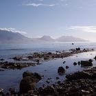 la mer le matin très tôt à Kaikura en Nouvelle Zelande