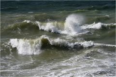 La mer sculptée par le vent.