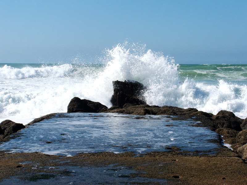 La mer se déchaine....