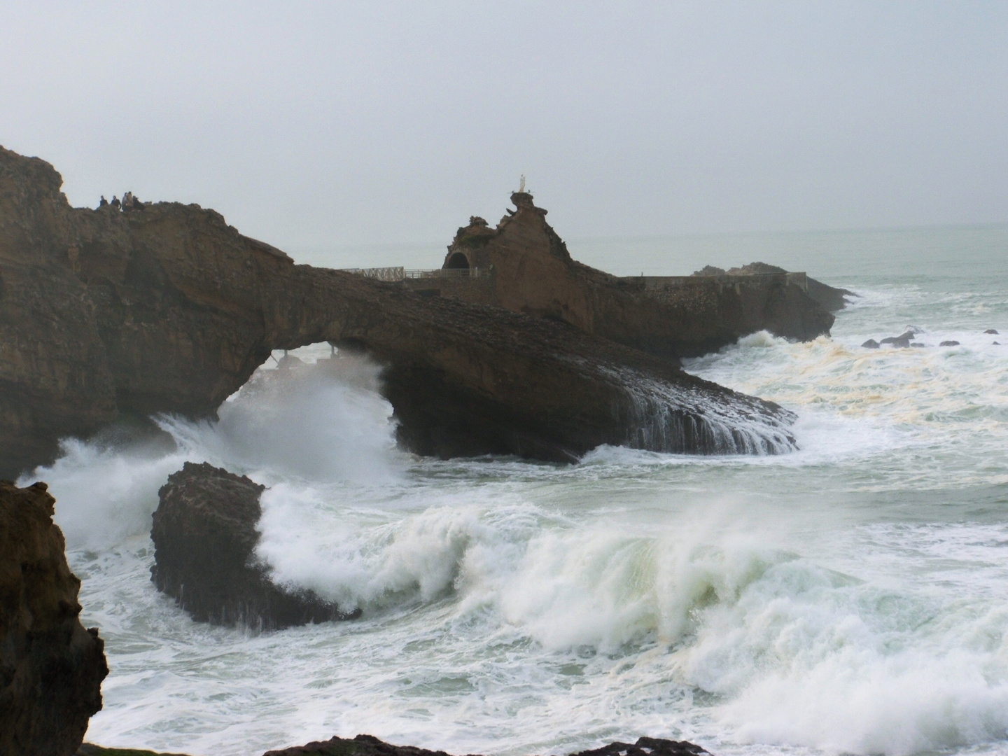 La mer se déchaine...Biarritz en Février........