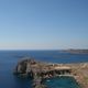 La mer vue du point culminant de Lindos (Rhodes)