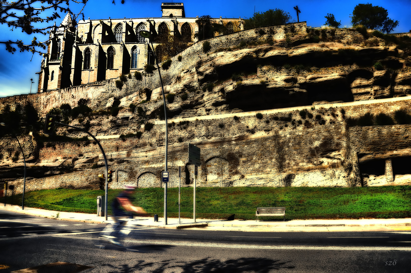 La mirada del ciclista.