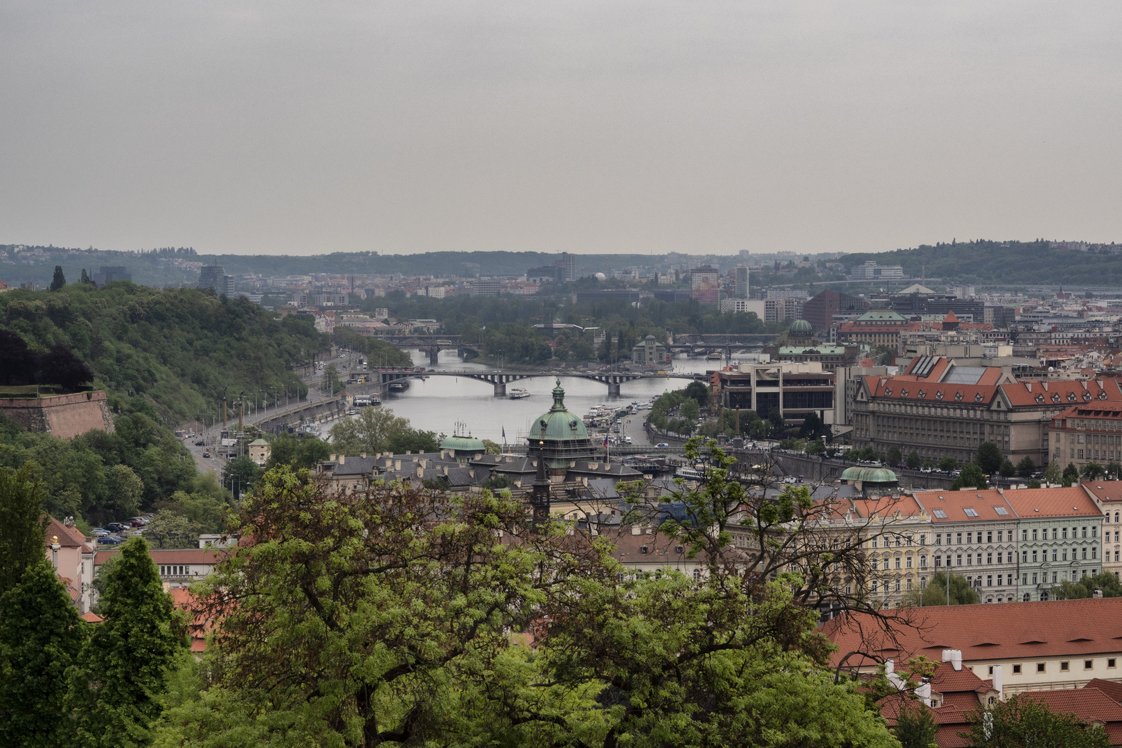 La Moldava dal Castello di Praga