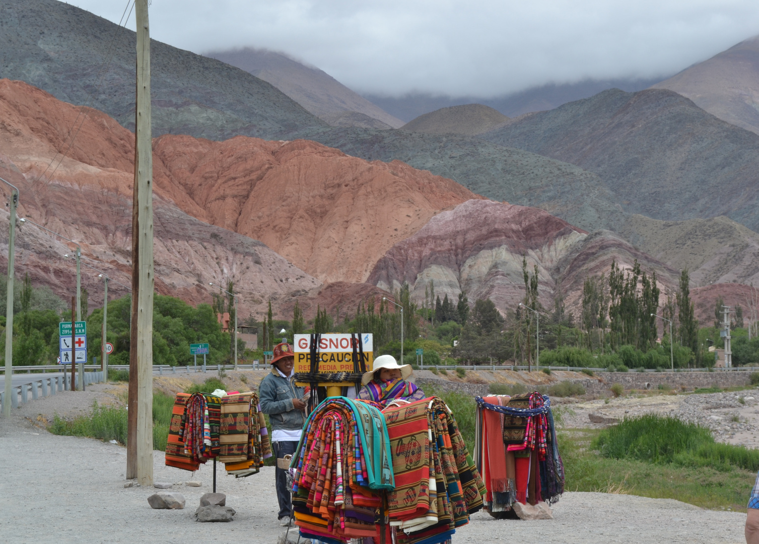 La montagna colorata del Salta in Argentina