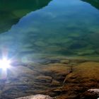 La montagna si rispecchia nel lago