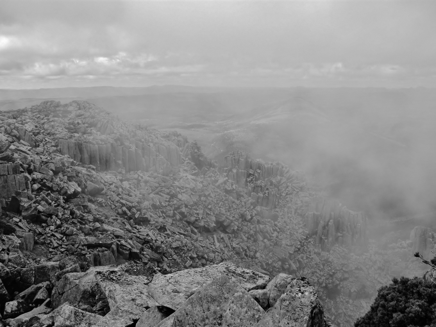 La montagne cassée.