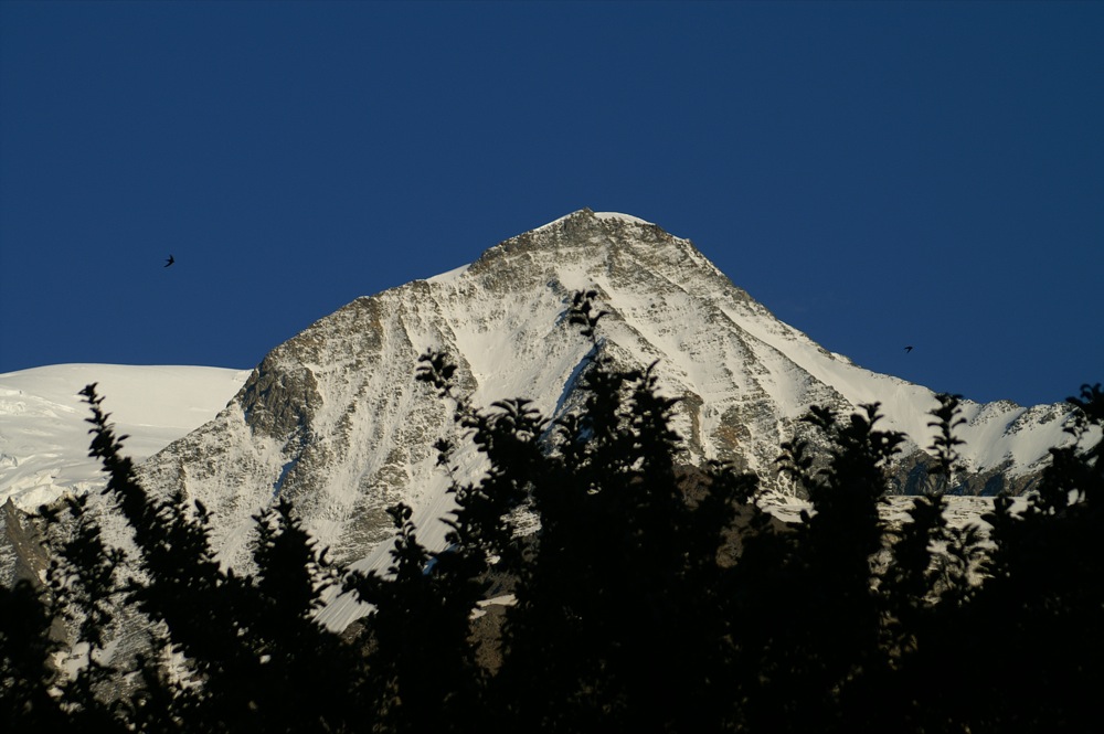 la montagne le soir