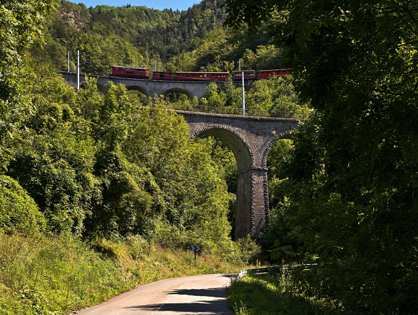 La Mure-Bahn: Die Kehrschleife bei Loulla