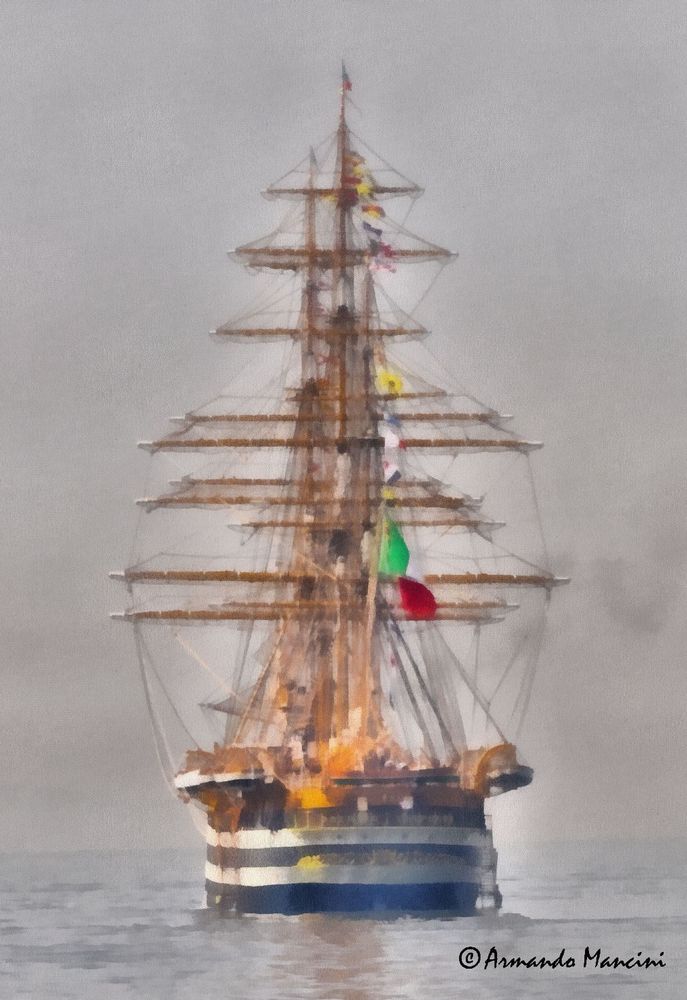 La nave scuola "Amerigo Vespucci"