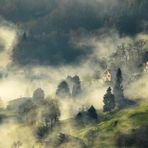 ..la nebbia a glirti colli piovigginando sale....