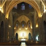 La nef et le chœur de l’Eglise Saint-Pierre  --  Figueras (XIVème, XVIIIème, XIXème).