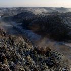 La neige à Narita au Japon