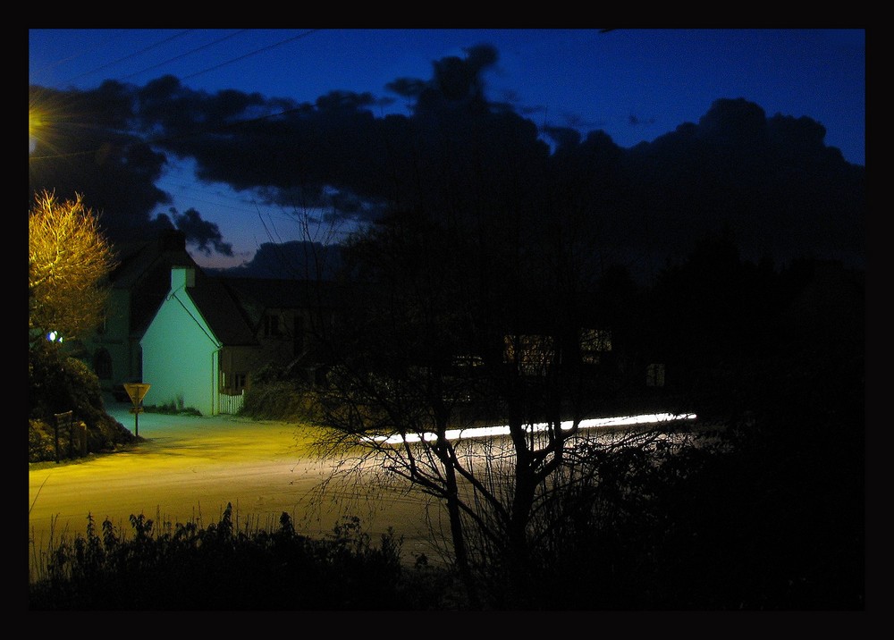 La neige en Bretagne ce matin