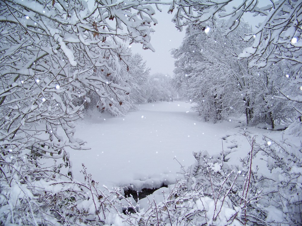 la neige tombe encore...