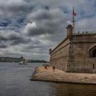 La Neva depuis la Forteresse Pierre-et-Paul, Saint-Petersbourg.