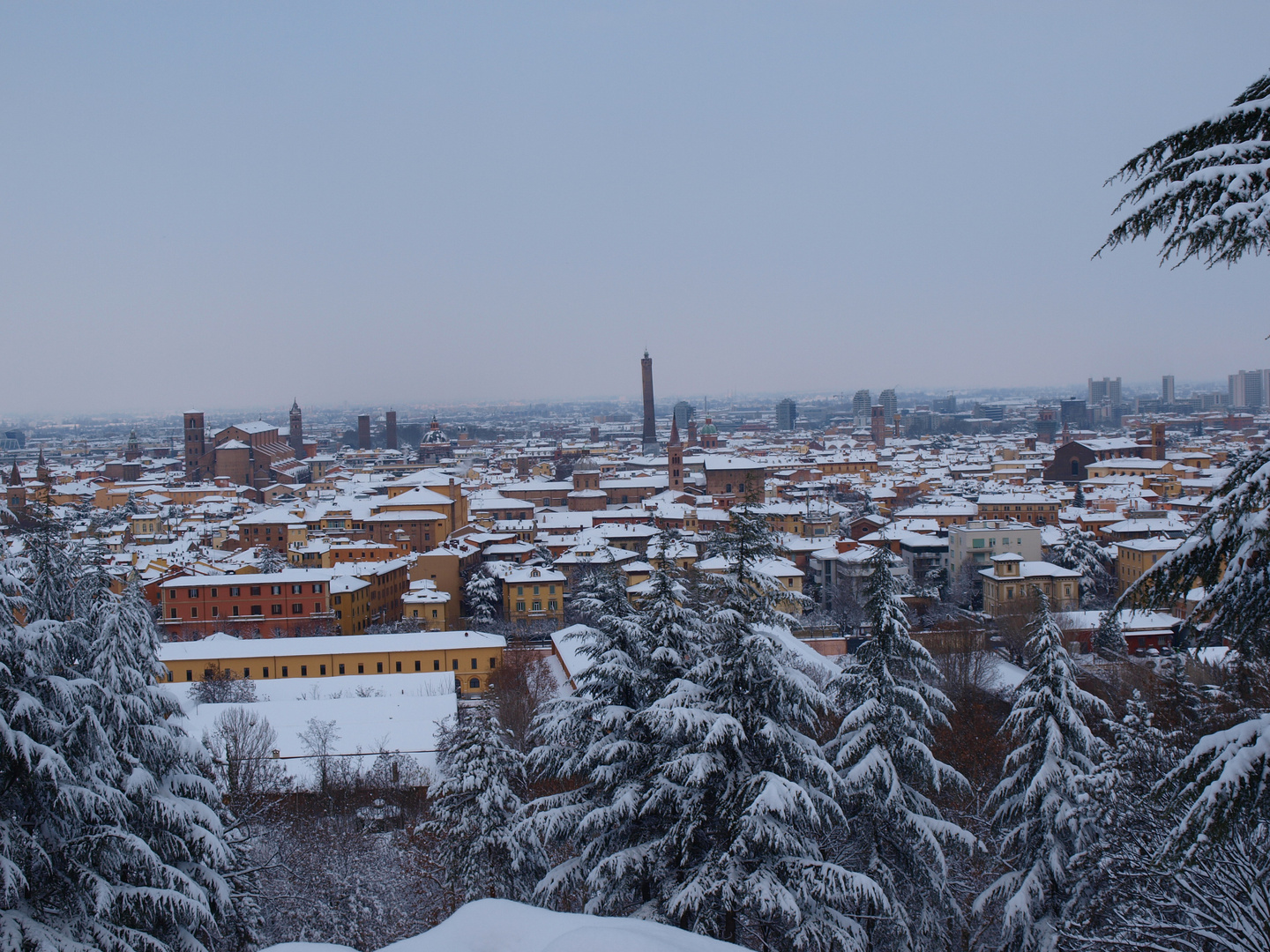 La neve da S. Michele in Bosco