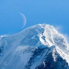 La Nord del Gran Paradiso con luna