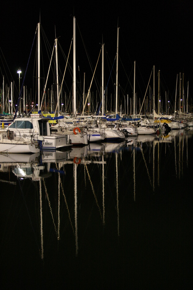 la nuit sur mon bateau