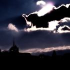 la nuit tombe sur Genève