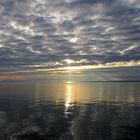 la nuit tombe sur le Léman....