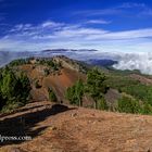 La Palma: Auf der Cumbre Vieja mit Blick auf die Caldera de Taburiente