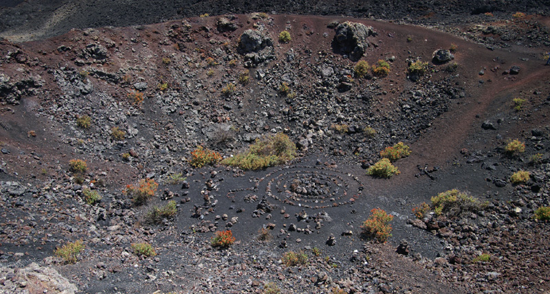 La Palma, Blick in einen Vulkankrater