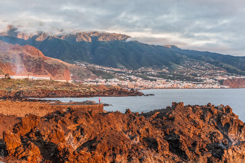 La Palma - Blick nach Santa Cruz von Cancajos 