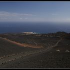 La Palma: Blick über den Vulkan zum Meer